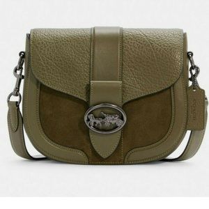Georgie Saddle Bag by Coach, Kelp Green